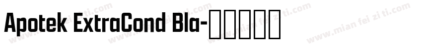 Apotek ExtraCond Bla字体转换